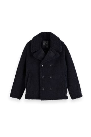 SCOTCH & SODA Chic Shearling-Effect Peacoat herenjas voor €39,99 dmv code bij Otrium