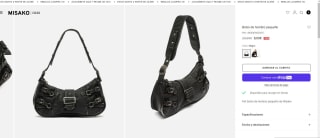 Bolso de hombro pequeño Misako color negro por 9€