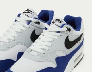 Nike Air Max 1 White/ Black-Deep Royal Blue voor €100 bij Sizeofficial