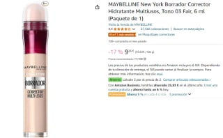 3 MAYBELLINE New York Borrador Corrector Hidratante Multiusos, Tono 03 Fair, 6 ml por 18.04€