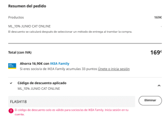 Dos nuevos cupones de 10% descuento para tus compras en Ikea