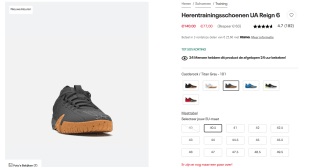 Under Armour TRIBASE REIGN 6 - Trainingsschoen - castlerock voor €77