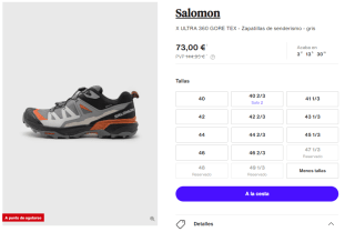 Zapatillas Salomon X ULTRA 360 GORETEX por 73€
