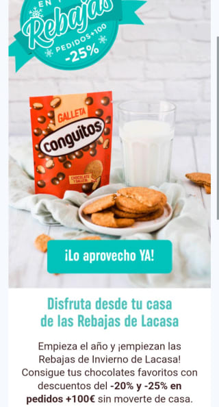 Descuento de -20% en todo y -25% según compra