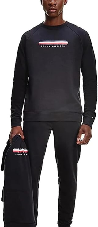 Tommy Hilfiger Track Top heren sweatshirt met logo voor €27,95 bij Amazon