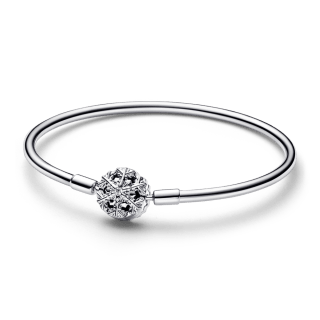 Brazalete Rígido Copo de Nieve Pandora por $1,086