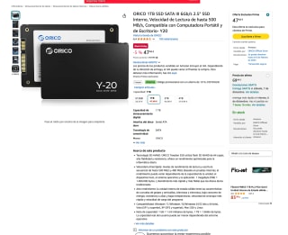 ORICO 1TB SSD SATA III 6Gb/s 2.5" SSD Interno por solo 42,73€