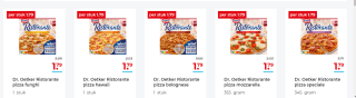 Dr. Oetker Ristorante Pizza Alle soorten voor €1,79 bij Hoogvliet