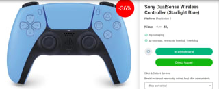 Sony DualSense Wireless Controller (Starlight Blue) voor €48 bij Nedgame