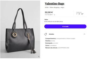 Bolso Shopping Valentino Bags VANA por 52€