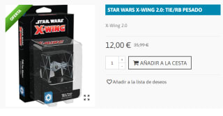 Star Wars X-Wing 2.0 - TIE/RB PESADO por 12€
