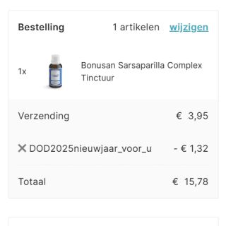 10% korting op je bestelling bij Deonlinedrogis