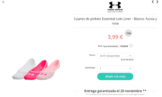 Calzado Under Armour desde solo 5,90€ chollazo y 3 pares calcetines por 3,99€