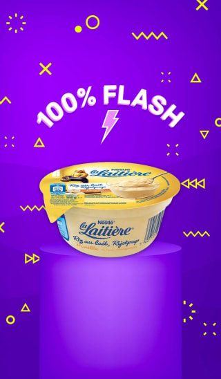 Shopmium La Laitière rijstpap vanillesmaak 100% terugbetaald