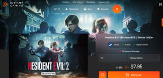 Resident Evil 2 Biohazard RE:2 Deluxe Edition por $7.95 en Instant Gaming