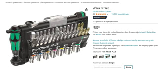 Wera Tool-Check Plus bitset voor €54,89 bij Amazon