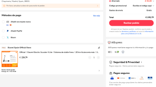 Patinete Xiaomi Electric Scooter 4 Lite 20km Autonomía 300W por solo 190,79€