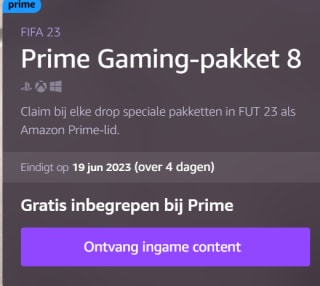 Prime Gaming-pakket 8 FUT 23 (Fifa 23) gratis bij Amazon