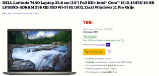 DELL Latitude 7440 Laptop 35,6 cm (14") voor €799 bij Bol.com