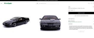 Jada KITT Coche fantástico metal con luces por solo 25€