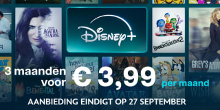 Disney + 3 maanden voor €3,99 per maand