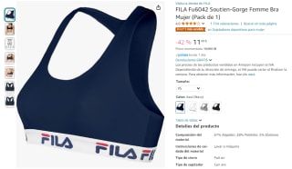 Fila Sujetador Deportivo por 11,49€