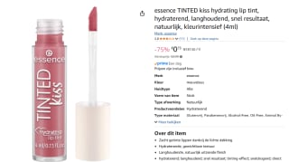 essence TINTED kiss Hydraterende Lipgloss Coral Colada voor €0,75 bij Amazon