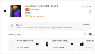 Xiaomi Pad 7 PRO de 8GB/256GB por 339,99€