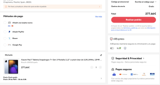 Xiaomi Pad 7 Tableta Snapdragon 7+ Gen 3 por solo 277,66€