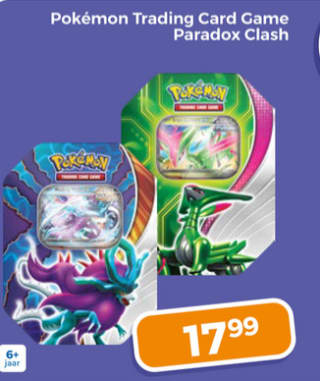 Pokemon TCG Paradox Clash EX Tin voor €17,99 bij Trekpleister