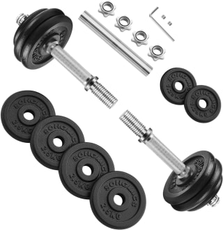 SONGMICS 30kg gietijzeren verstelbare halterset voor €61,19 bij Amazon