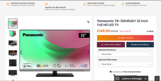 Panasonic TB-32S45AEY 32 Inch Full HD LED TV - Available for £149