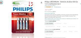 Pilas Philips LR034PB/05 - Batterie alcaline AAA por 1,71€