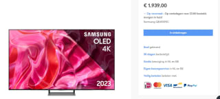 Samsung OLED QD S90C 65" Zwart voor €1.939 bij El-vidas