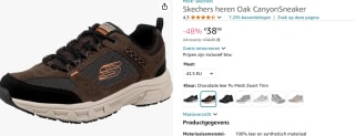 Skechers Oak Canyon sneakers bruin voor €38,99 bij Amazon