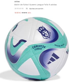 Balón de fútbol Queens League Talla 5 adidas por 19.95€