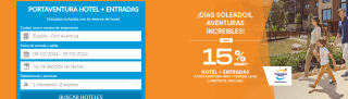 15% descuento en hotel + entrada Port Aventura en Carrefour