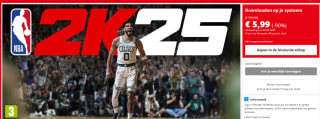 NBA 2K25 voor €5,99 in de Nintendo eShop
