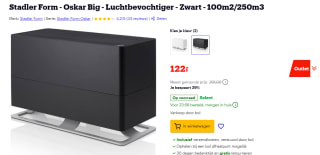 Oskar Big Luchtbevochtiger voor €122 bij Bol