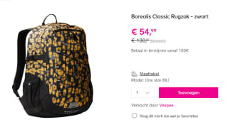 Borealis Classic-rugzak voor €44,99 via Veepee