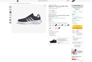 Adidas Lite Racer 3.0, Sneaker Mujer por solo 41€