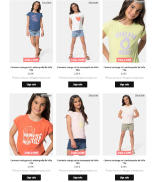 Ofertas en ropa compra 2 y paga menos desde Carrefour