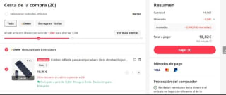 Colchoneta Inflable para acampar por 18,02€.