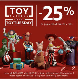 Código 25% Descuento Juguetes y 30% Decoración Navidad en Disney
