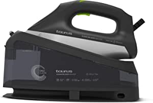 Taurus Sliding Pro 3000 Non Stop - Centro de planchado, 3000W, calentamiento en 30s, golpe de vapor 300g/min, vapor continuo 130g/min, depósito extraíble 1.5L, modo ECO/MAX, suela cerámica por 69€