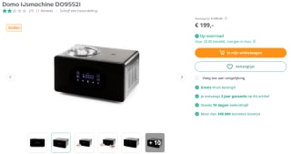 Domo IJsmachine DO9252I voor €199 bij Art & Craft