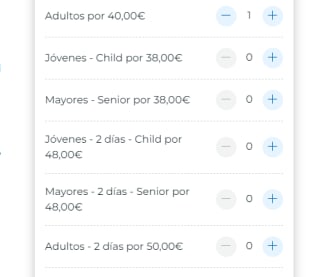 Entradas para dos días adulto parque Warner por 36€