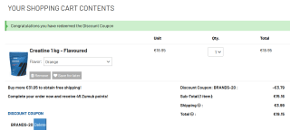 1 kg Creatine Orange voor €15,16 bij Zumub