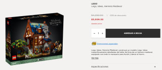 Lego Herrería Medieval a $3,009 en El Palacio de Hierro