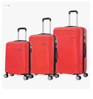 Juego de 3 Maletas Trolley ABS Semirrígidas 4 Ruedas por 59.41€ (Cuenta Nueva 47.41€)